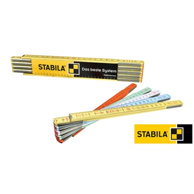 ΜΕΤΡΟ ΞΥΛΙΝΟ ' STABILA'  ΠΟΛΥΧΡ.2 m