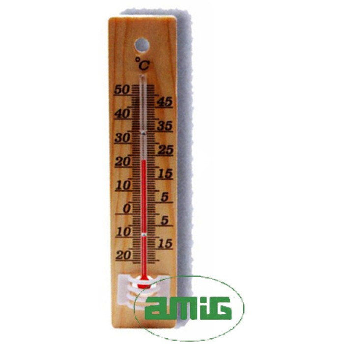 ΘΕΡΜΟΜΕΤΡΟ ΞΥΛΙΝΟ AMIG 9903